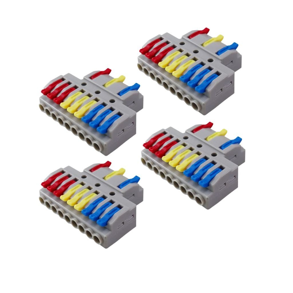 3点セット Kit Conector Automático 32A 600V KV439 | 3 Entradas e 9 Saídas