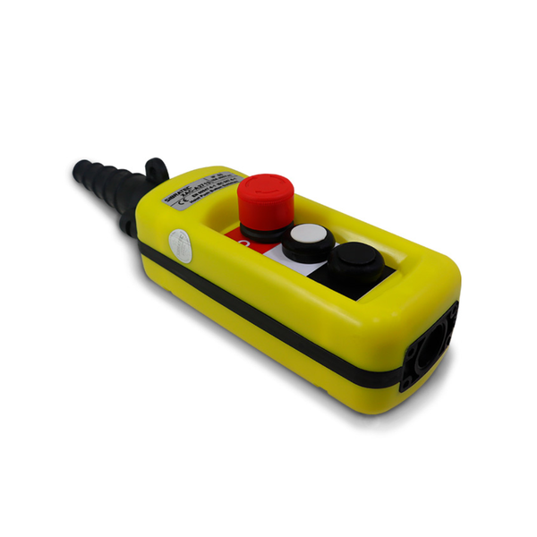 Botoeira Industrial Reforçada para Talha | 2 Botões+Emergência