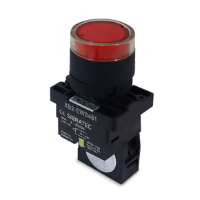 Botão de Impulso Iluminado EW3461 220Vca Vermelho 1NF