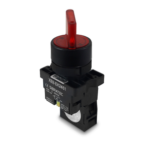 Chave Seletora Iluminada EK2461 2 Posições Vermelho 220V
